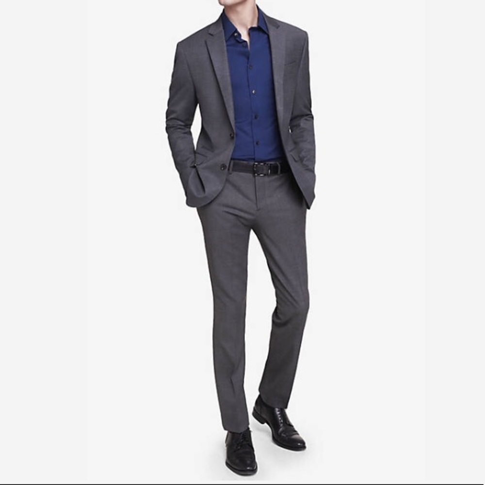 Gray Suit 38R. Pant 31/30